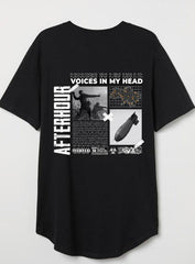 Afterhours - Black Printed Techno Tshirt
