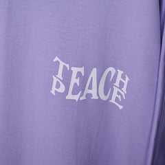 Protect Your Energy T-Shirt: Lavender, Oversized, Close Front, Bio-Washed Cotton Printed by Techno Be With You