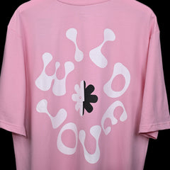 Wild Love - Techno Be With You Clothing Shop Wild Love Back close side Printed Pure Cotton Pink T-Shirt Online