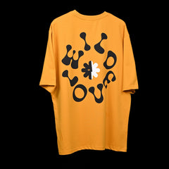 Wild Love - Techno Be With You Clothing Shop Wild Love Back Printed Pure Cotton Yellow T-Shirt Online