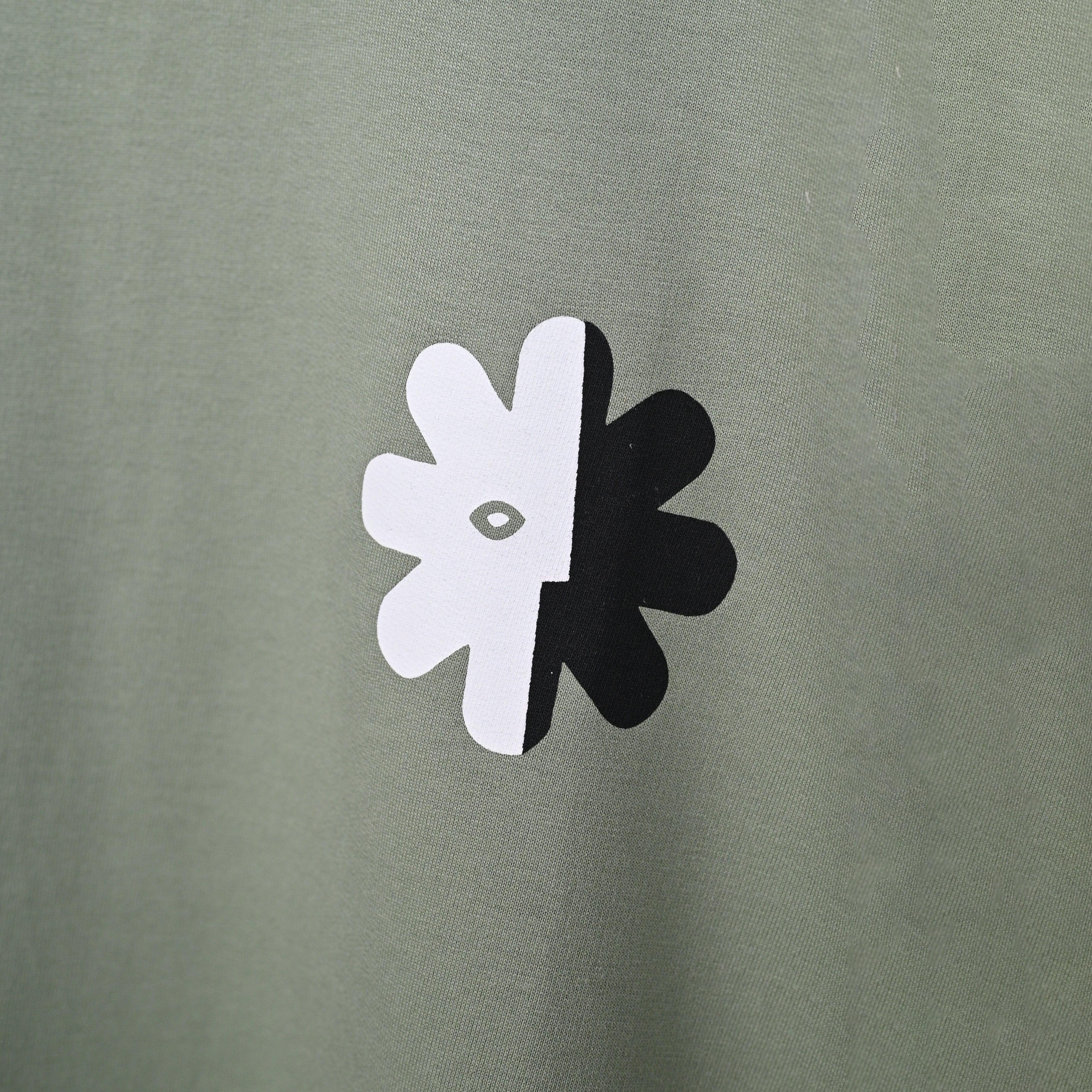 Wild Love - Techno Be With You Clothing Shop Wild Love Front close Printed Pure Cotton Green T-Shirt Online