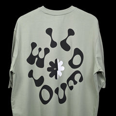 Wild Love - Techno Be With You Clothing Shop Wild Love Back side Printed Pure Cotton T-Shirt Green Online