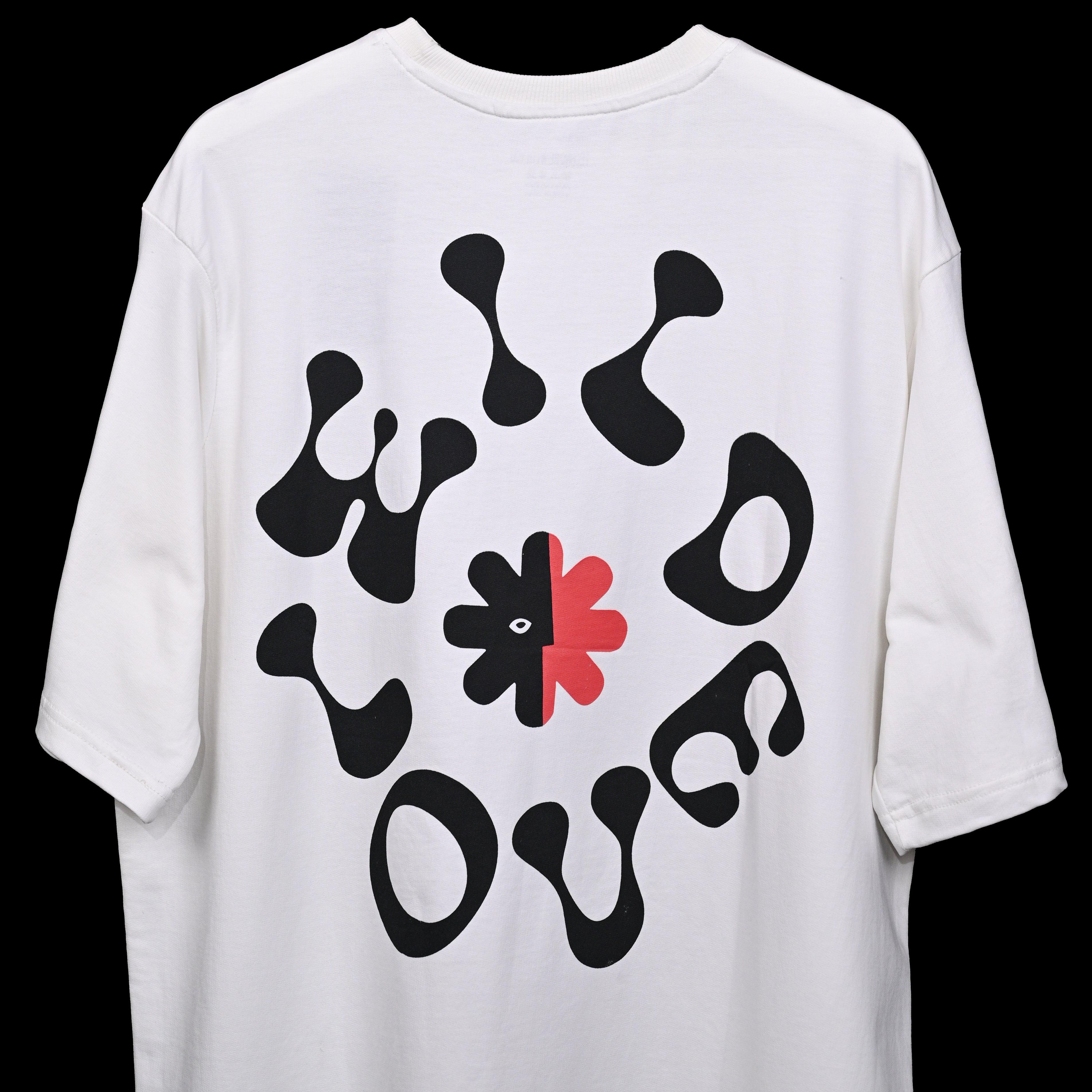 Wild Love - Techno Be With You Clothing Shop Wild Love Back close side Printed Pure Cotton T-Shirt White Online