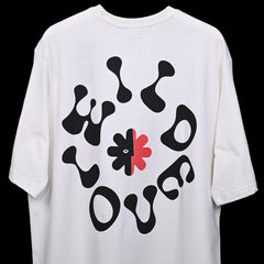 Wild Love - Techno Be With You Clothing Shop Wild Love Back close side Printed Pure Cotton T-Shirt White Online