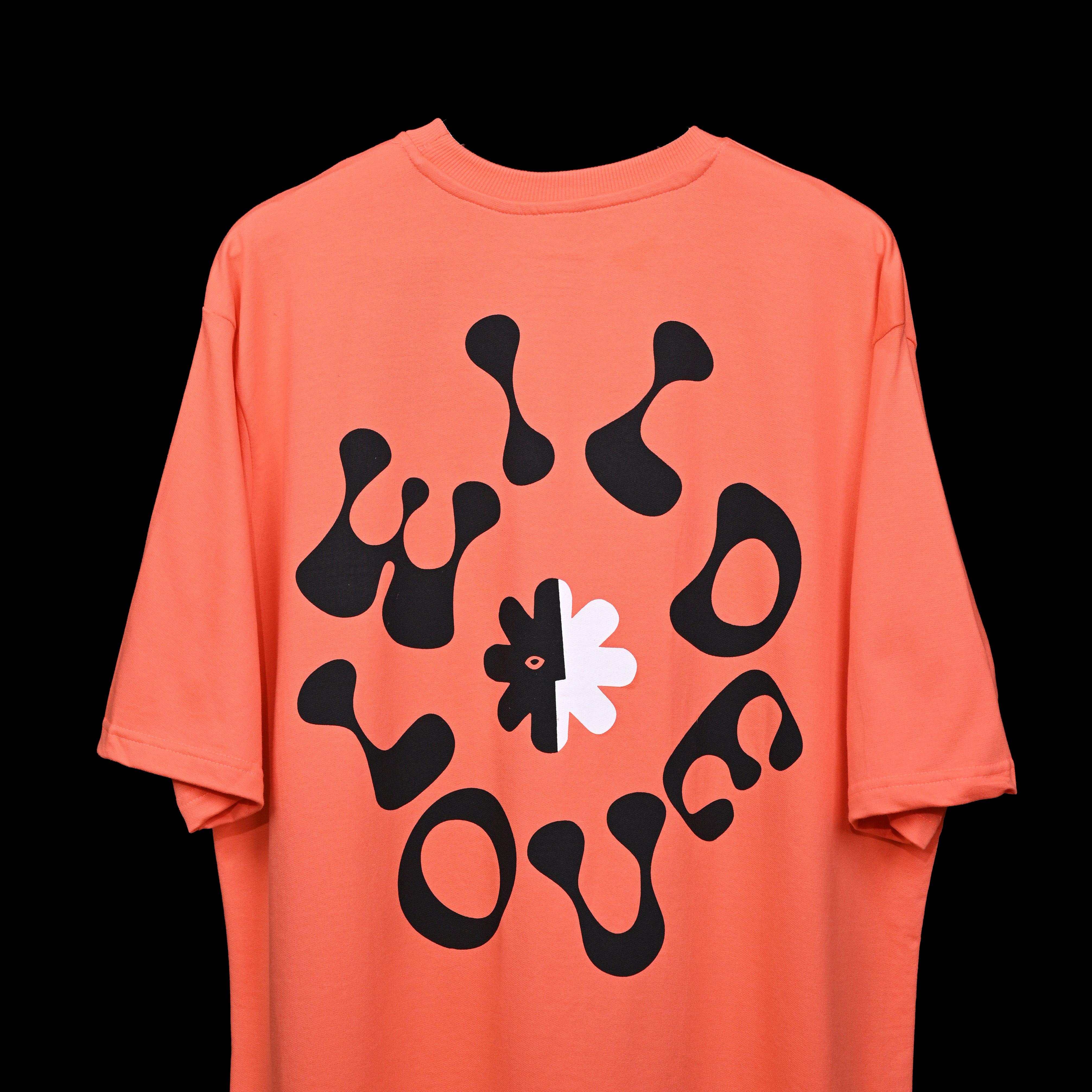 Wild Love - Techno Be With You Clothing Shop Wild Love Back close side Printed Pure Cotton Red T-Shirt Online