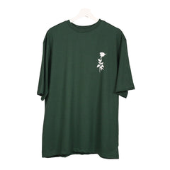 Afterthought Oversized T-Shirt: Olive, Oversized, Front Pose, Bio-Washed Cotton Printed by Techno Be With You