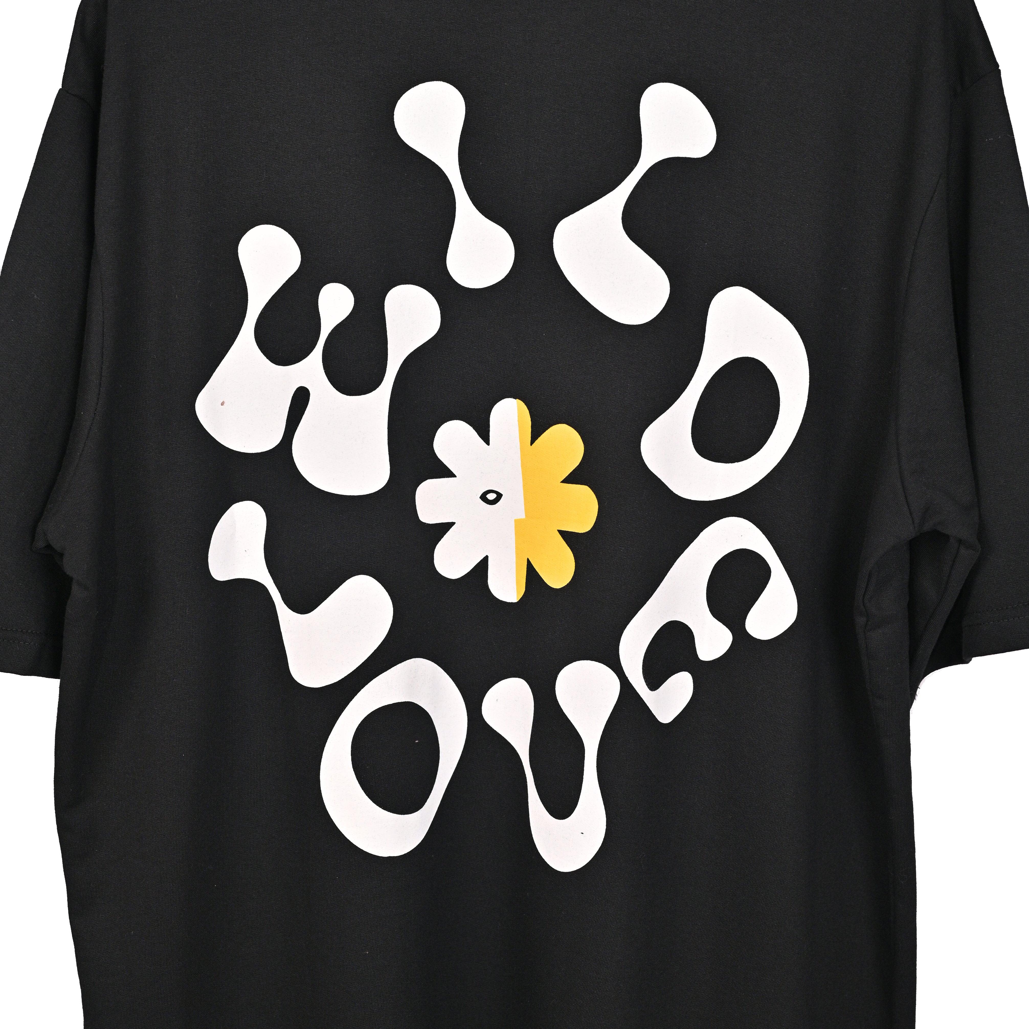 Wild Love - Techno Be With You Clothing Shop Wild Love Back close side Printed Pure Cotton Blue T-Shirt Online