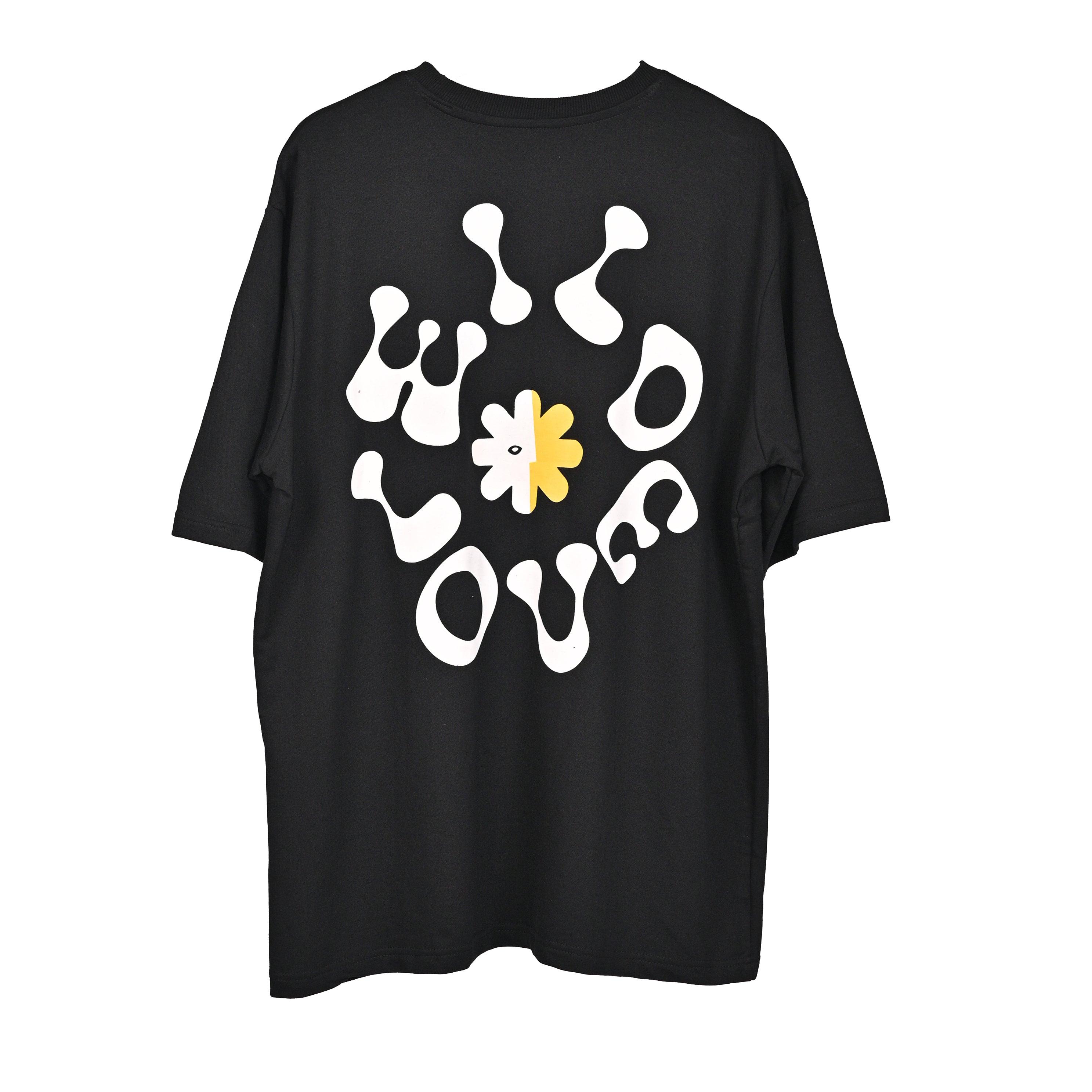 Wild Love - Techno Be With You Clothing Shop Wild Love Back side Printed Pure Cotton Blue T-Shirt Online