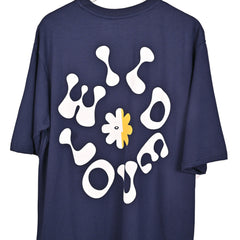 Wild Love - Techno Be With You Clothing Shop Wild Love Back side Printed Pure Cotton T-Shirt Blue Online