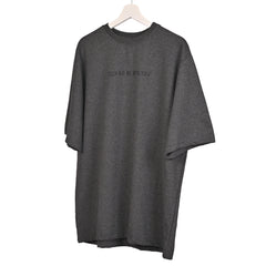 Star Trippy T-Shirt: Grey, Oversized, Front Pose, Bio-Washed Cotton Printed by Techno Be With You