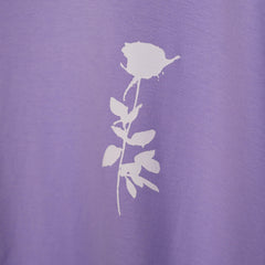 Afterthought Oversized T-Shirt: Lavender, Oversized, Close Front, Bio-Washed Cotton Printed by Techno Be With You