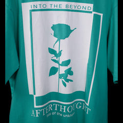 Afterthought Oversized T-Shirt: Bright Green, Oversized, Close Back Side, Bio-Washed Cotton Printed by Techno Be With You