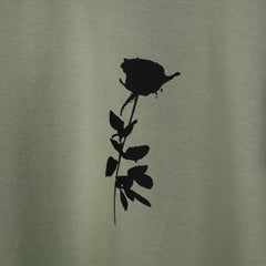 Afterthought Oversized T-Shirt: Hunter Green, Oversized, Close Front, Bio-Washed Cotton Printed by Techno Be With You