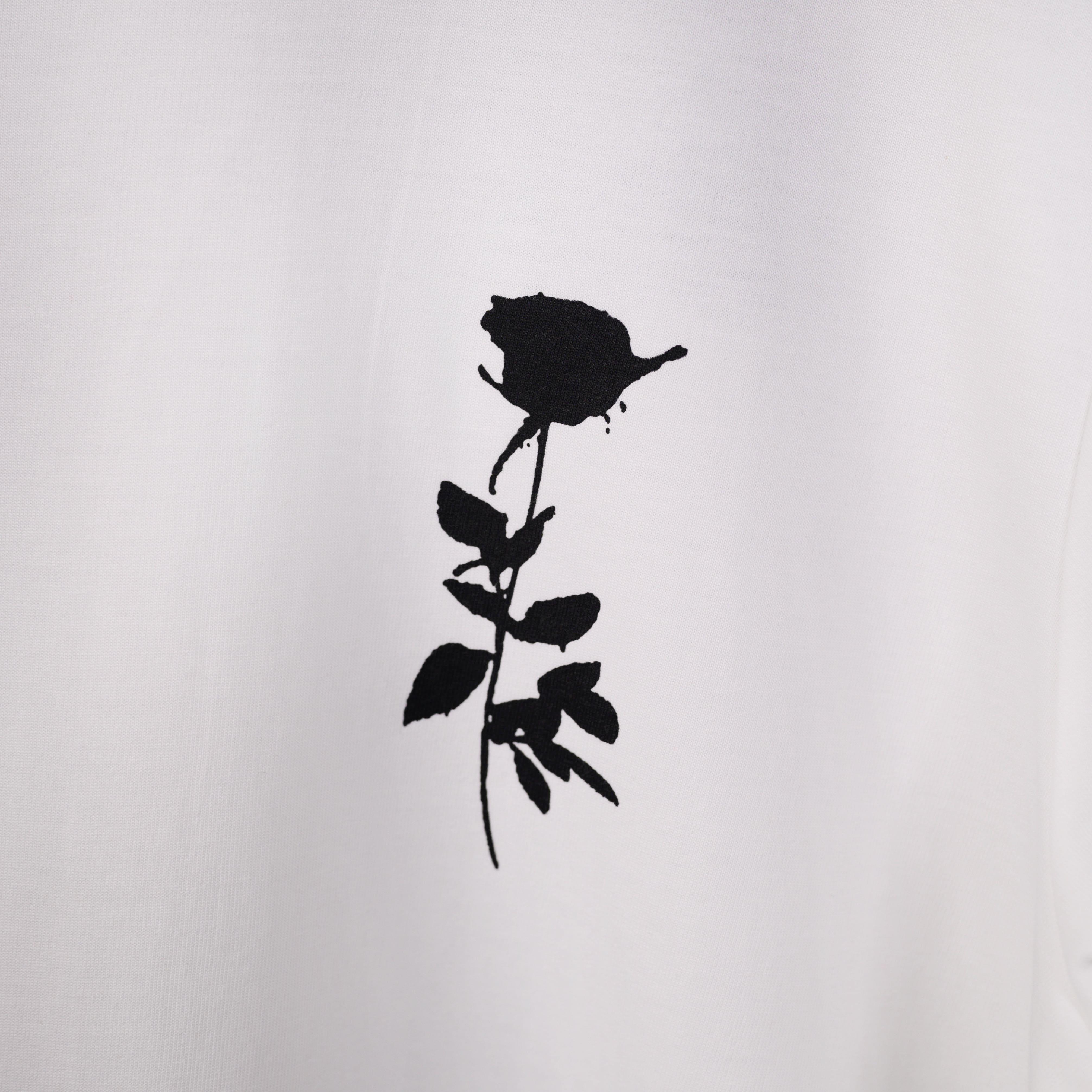 Afterthought Oversized T-Shirt: White, Oversized, Close Front, Bio-Washed Cotton Printed by Techno Be With You