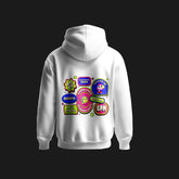 Bass on loop hoodie - White