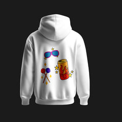 Rave essentials hoodie - White