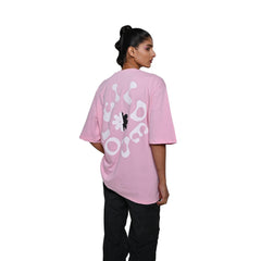 Wild Love - Techno Be With You Clothing Shop Wild Love Back Printed Pure Cotton Pink T-Shirt Online