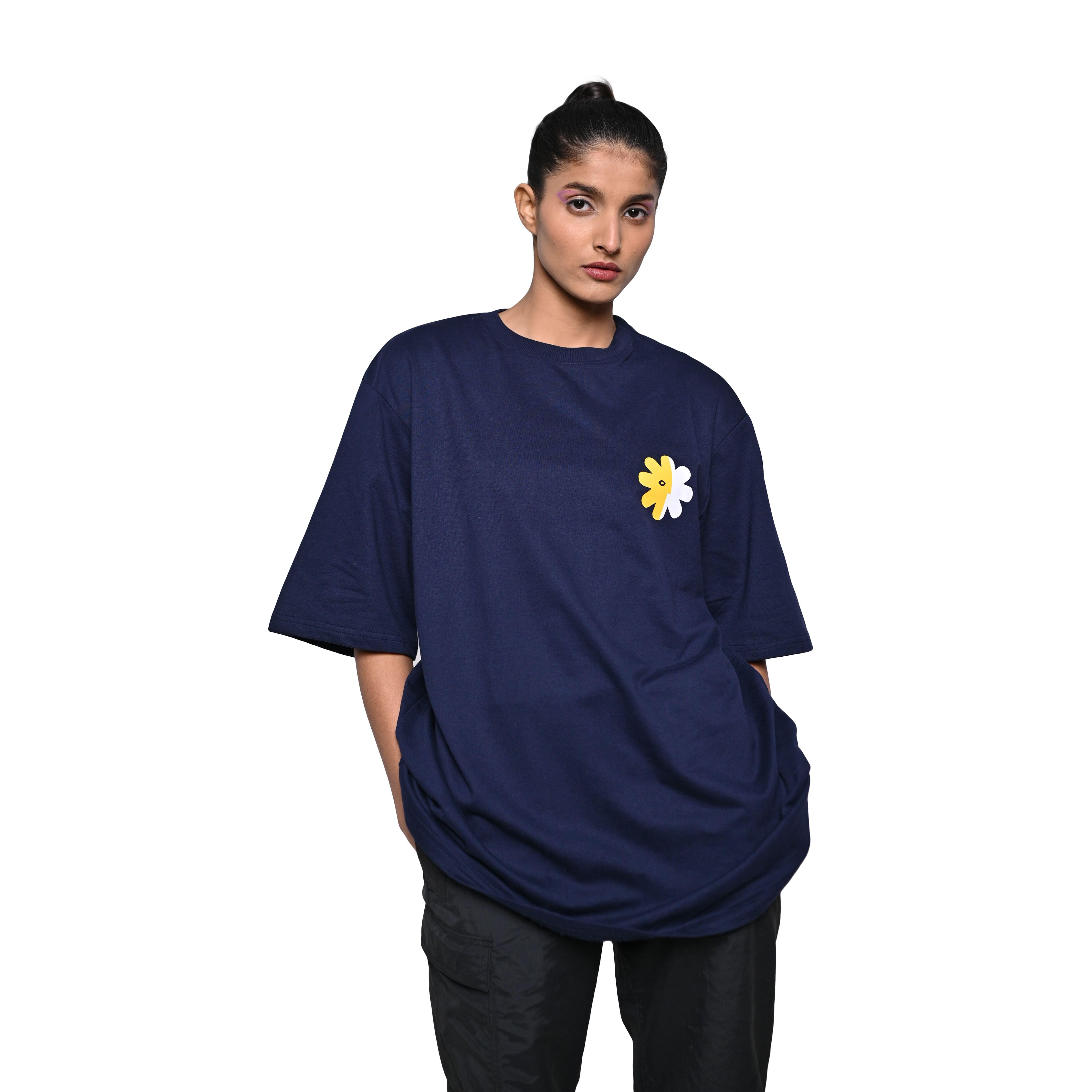 Wild Love - Techno Be With You Clothing Shop Wild Love Front Printed Pure Cotton Blue T-Shirt Online