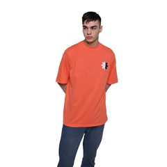 Wild Love - Techno Be With You Clothing Shop Wild Love Front Printed Pure Cotton Orange T-Shirt Online