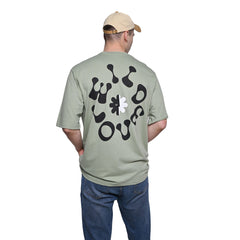 Wild Love - Techno Be With You Clothing Shop Wild Love Back Printed Pure Cotton Green T-Shirt Online
