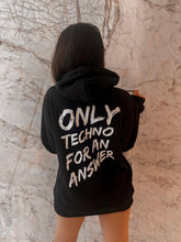 Techno Hoodie - Black back side