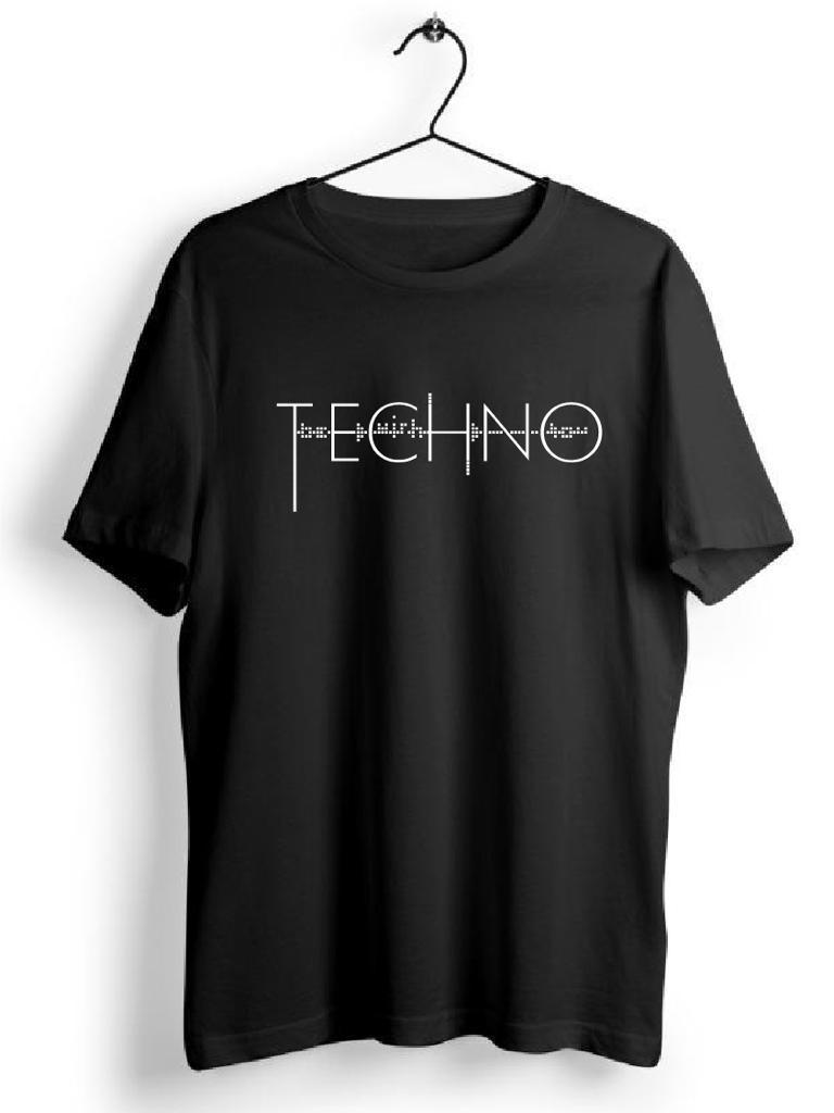 Matrix Techno Black printed tshirt