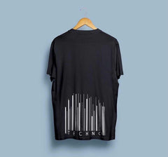Techno Bar Black Printed Tshirt