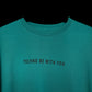 Major rager T-Shirt: Blue, Oversized, Close Front, Bio-Washed Cotton Printed by Techno Be With You