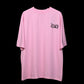 Protect Your Energy T-Shirt: Lilac, Oversized, Front Pose, Bio-Washed Cotton Printed by Techno Be With You