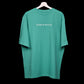 Star Trippy T-Shirt: Light Blue, Oversized, Front Side, Bio-Washed Cotton Printed by Techno Be With You