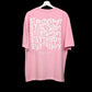 Star Trippy T-Shirt: Lilac, Oversized, Back Side, Bio-Washed Cotton Printed by Techno Be With You