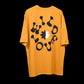 Wild Love - Techno Be With You Clothing  Shop Wild Love Back Printed Pure Cotton Yellow T-Shirt Online  
