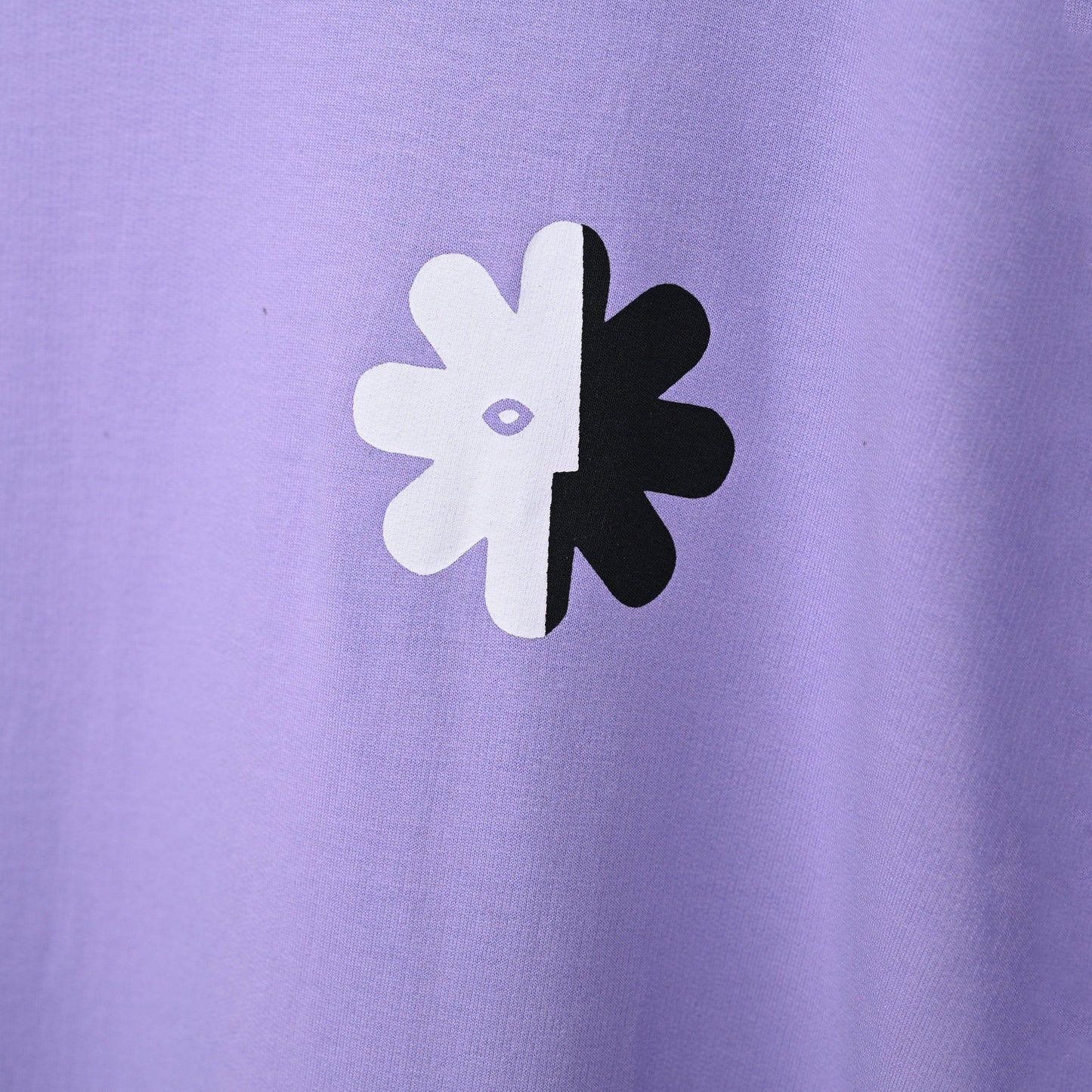 Wild Love - Techno Be With You Clothing Shop Wild Love Front close side Printed Pure Cotton T-Shirt purple Online  