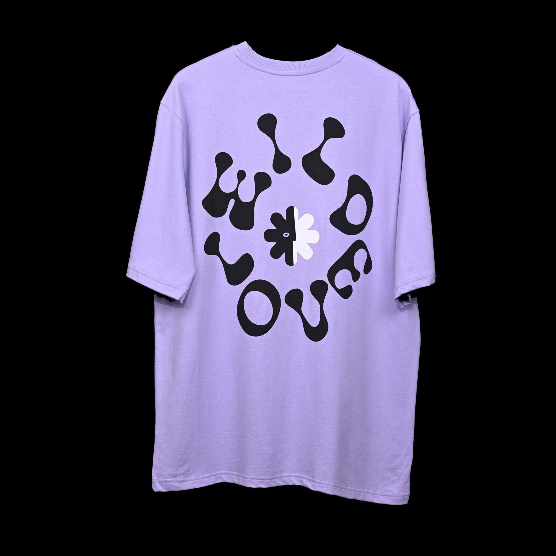 Wild Love - Techno Be With You Clothing Shop Wild Love Back side Printed Pure Cotton Purple T-Shirt Online  