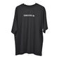 Raver T-Shirt: Black, Oversized, Front side, Bio-Washed Cotton Printed by Techno Be With You