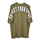 Protect Your Energy T-Shirt: Green, Oversized, Back Side, Bio-Washed Cotton Printed by Techno Be With You