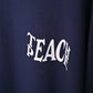 Protect Your Energy T-Shirt: Blue, Oversized, Close Front, Bio-Washed Cotton Printed by Techno Be With You