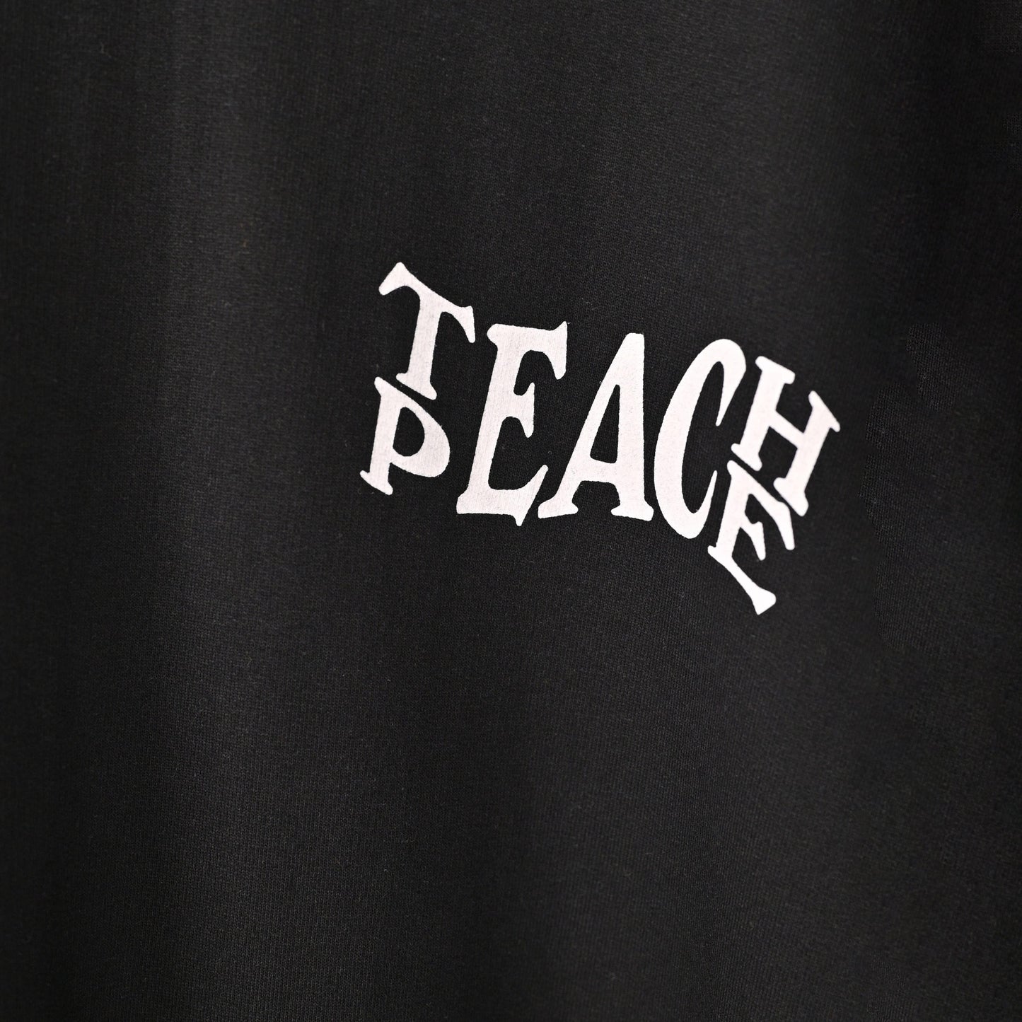 Protect Your Energy T-Shirt: Black, Oversized, Close Front, Bio-Washed Cotton Printed by Techno Be With You