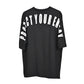 Protect Your Energy T-Shirt: Black, Oversized, Back Side, Bio-Washed Cotton Printed by Techno Be With You