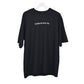 Star Trippy T-Shirt: Black, Oversized, Front Pose, Bio-Washed Cotton Printed by Techno Be With You