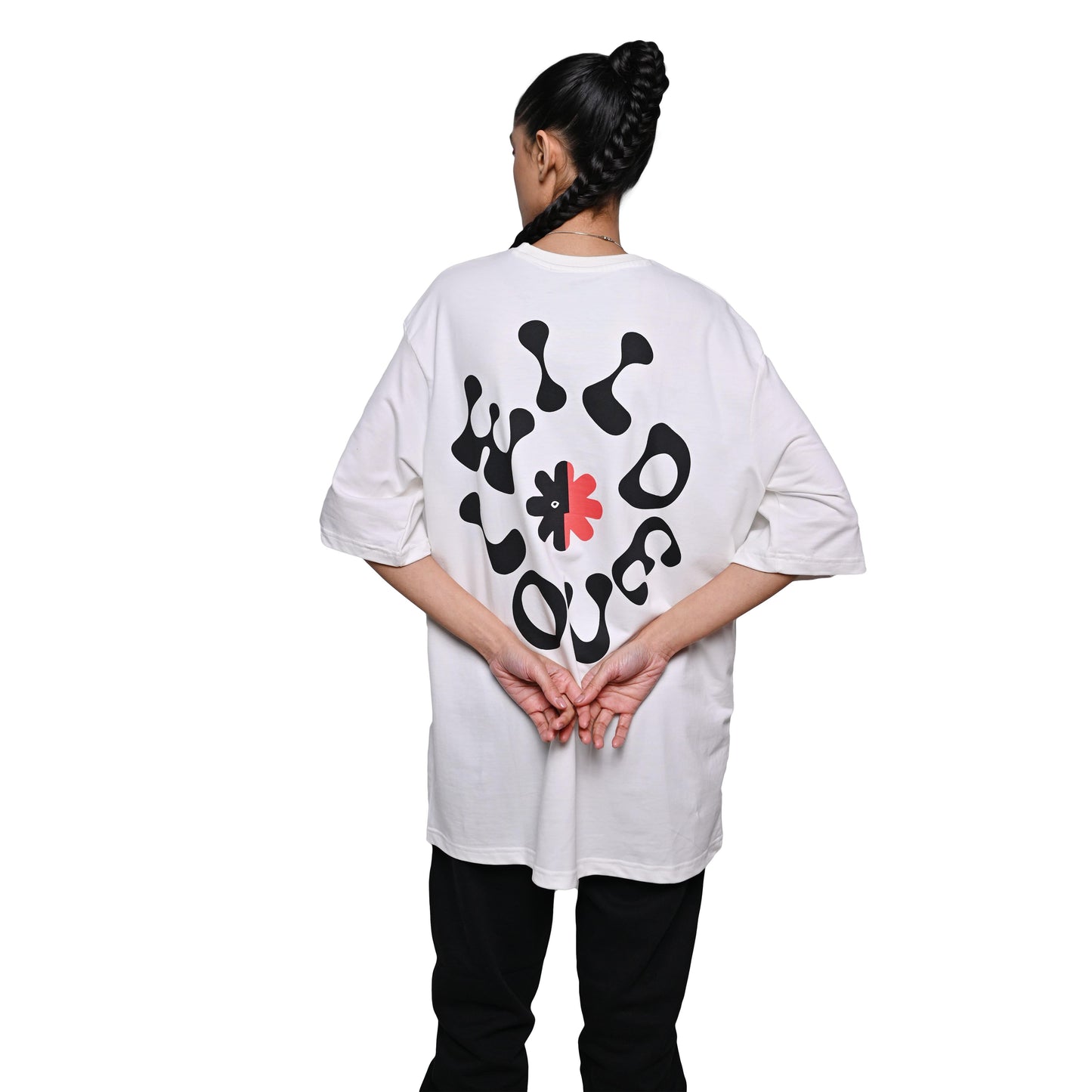 Wild Love - Techno Be With You Clothing  Shop Wild Love Back Printed Pure Cotton White T-Shirt Online  