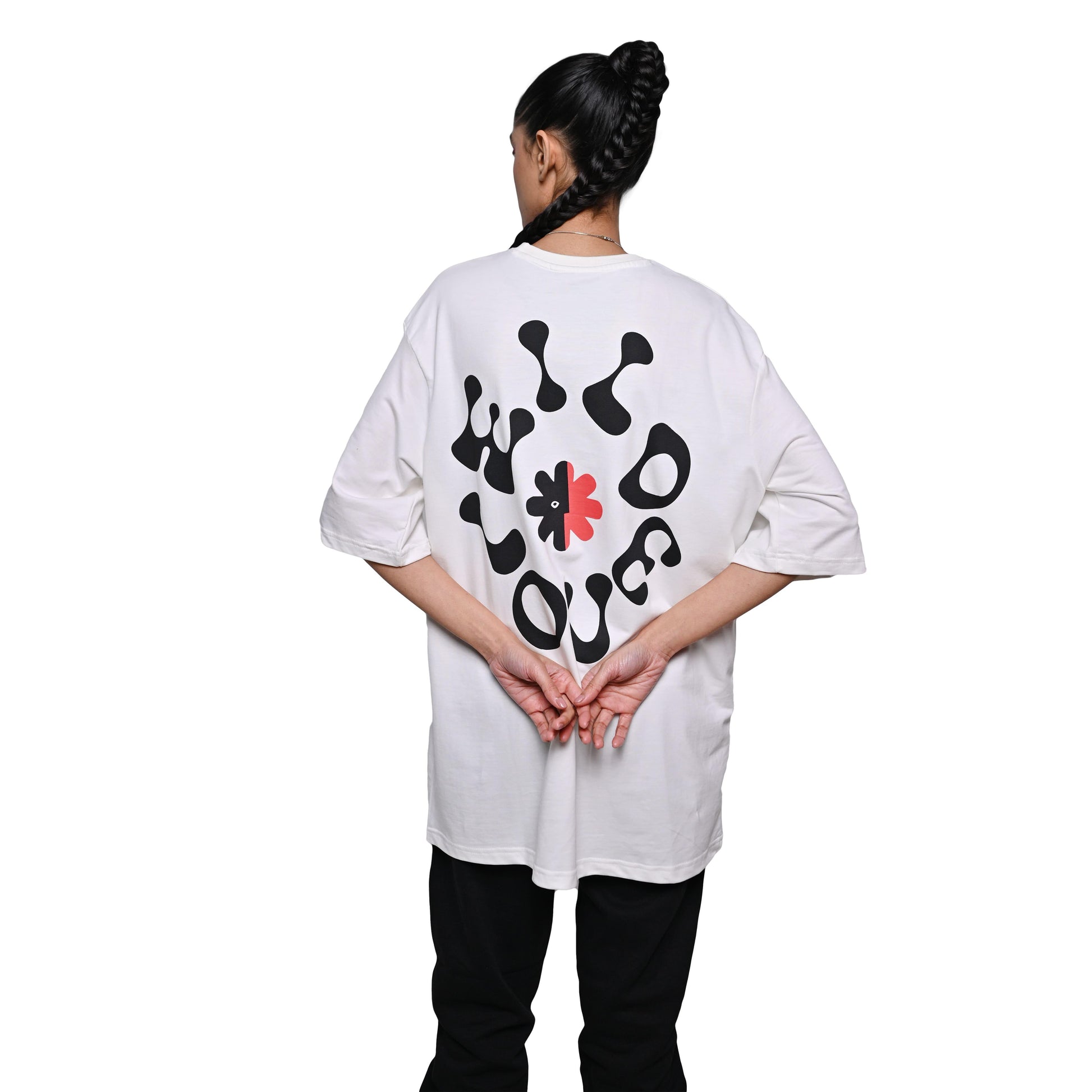 Wild Love - Techno Be With You Clothing  Shop Wild Love Back Printed Pure Cotton White T-Shirt Online  