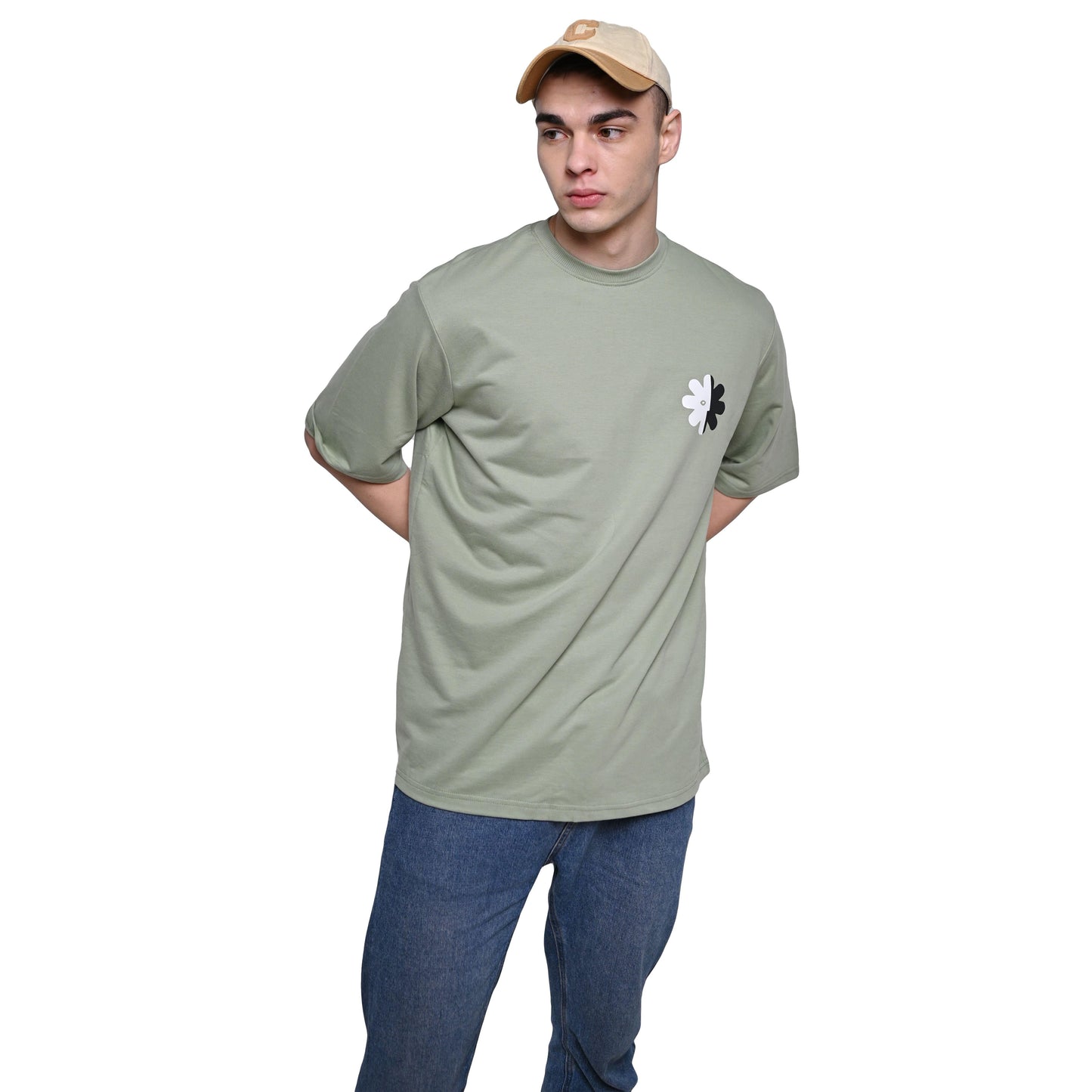 Wild Love - Techno Be With You Clothing  Shop Wild Love Front Printed Pure Cotton Green T-Shirt  Online  