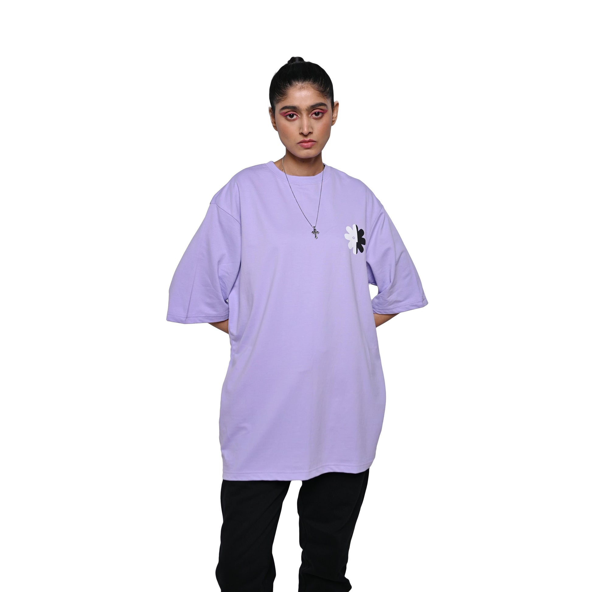 Wild Love - Techno Be With You Clothing  Shop Wild Love Front Printed Pure Cotton Lavender T-Shirt  Online  