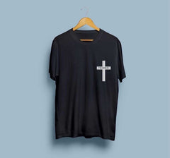 Techno Cross Black Printed Tshirt