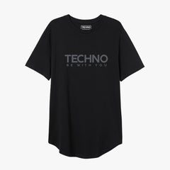 Techno Through black tshirt