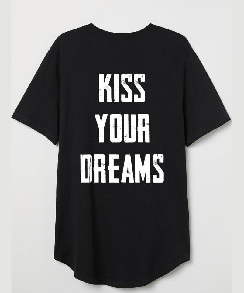 Techno - Kiss Your Dreams black printed tshirt