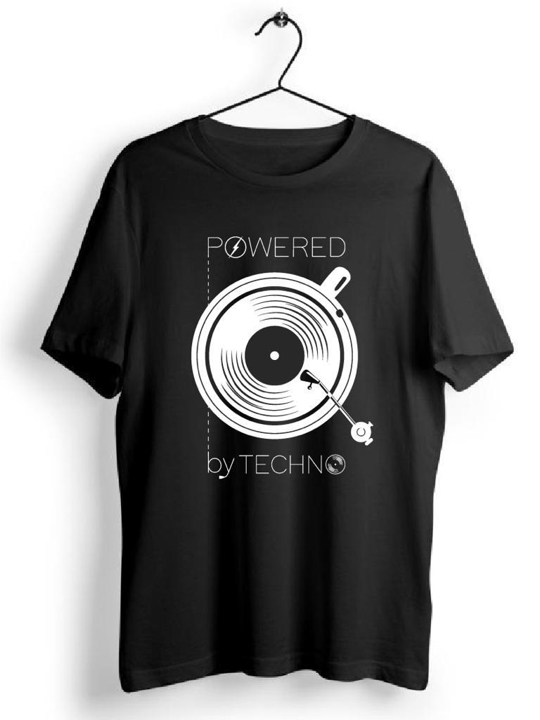 Caffeinated Black Techno Tshirt